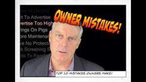 Owner Mistakes